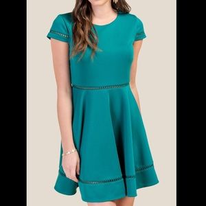 Emerald green dress